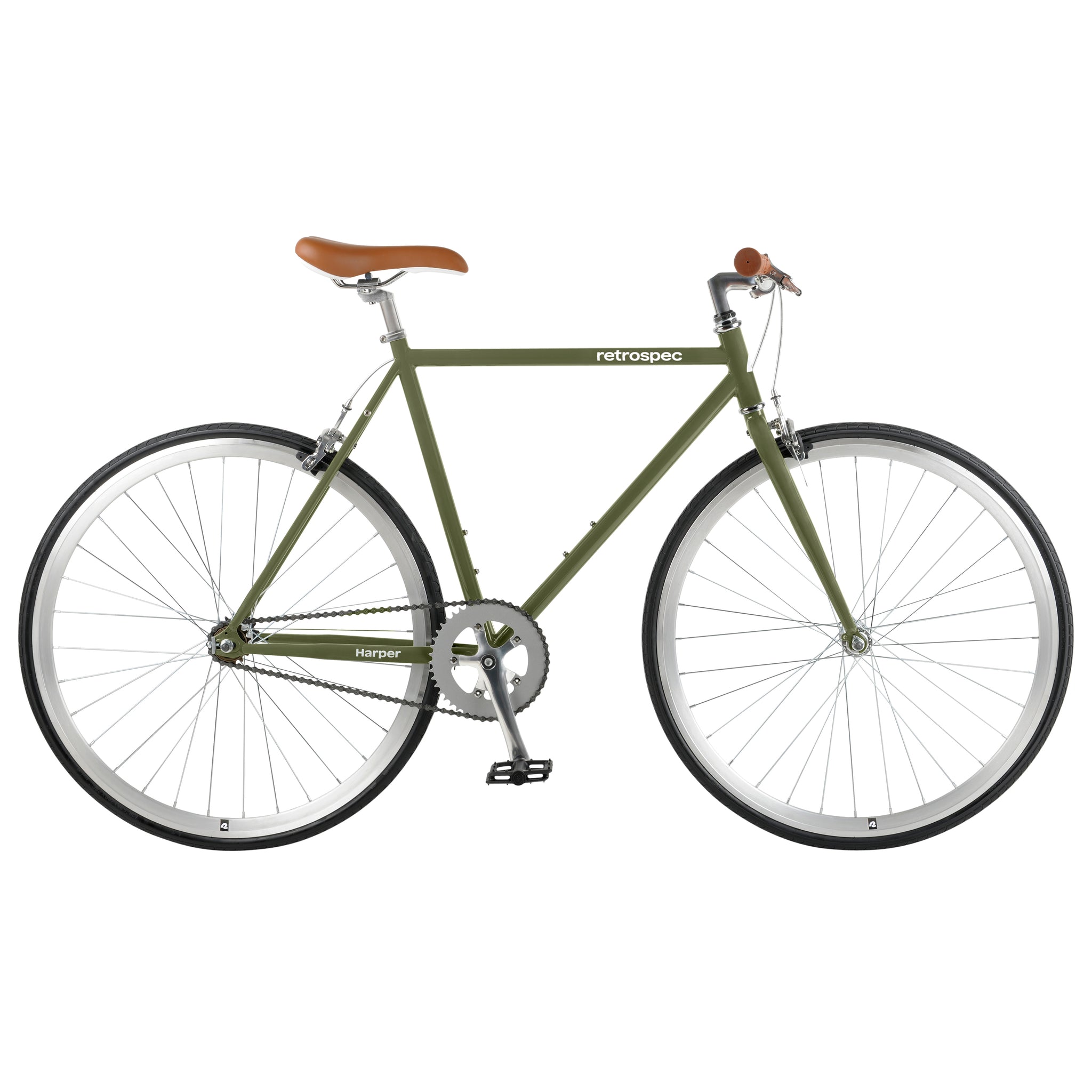 Retrospec Harper Fixie - Olive – bikimex